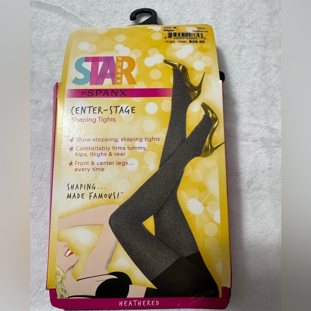 Spanx Star Power Heathered Brown Shaping Tights Size A